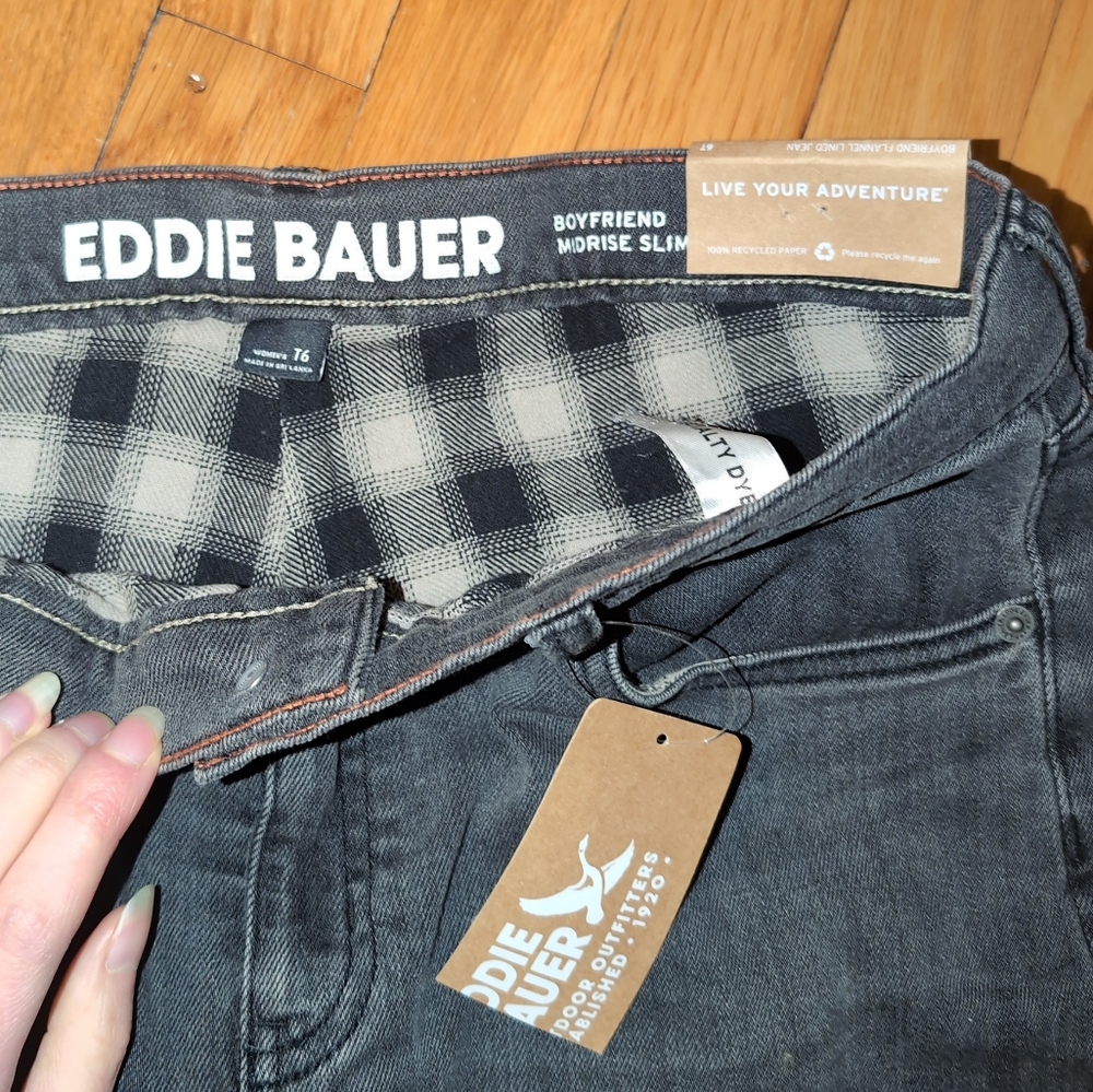 Eddie Bauer Charcoal Boyfriend Jeans